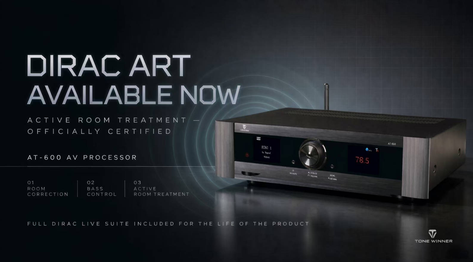ToneWinner obtient la certification Dirac ART