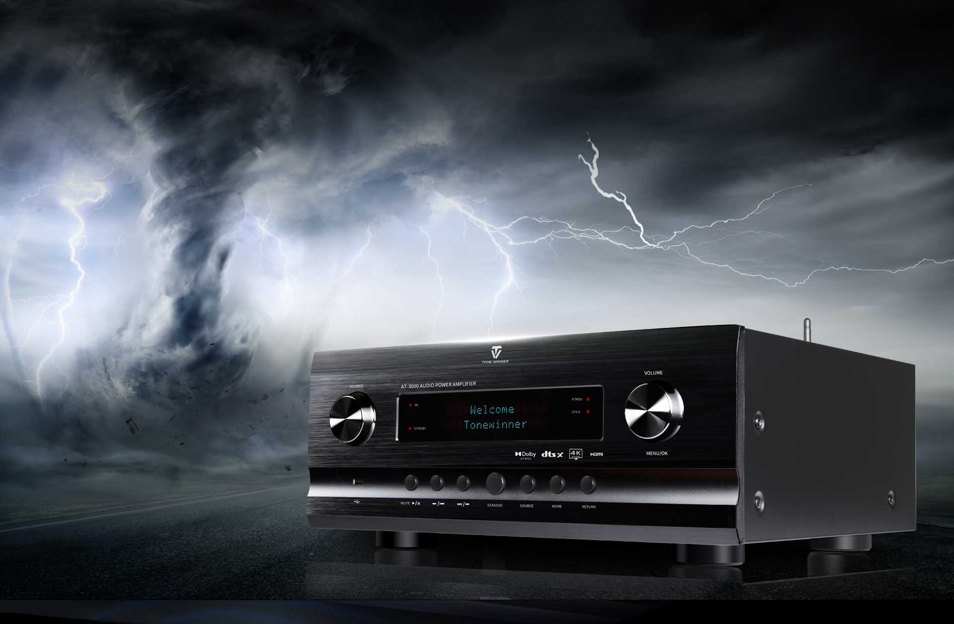 Comment le produit phare Tonewinner se comporte-t-il en matière de son panoramique ?